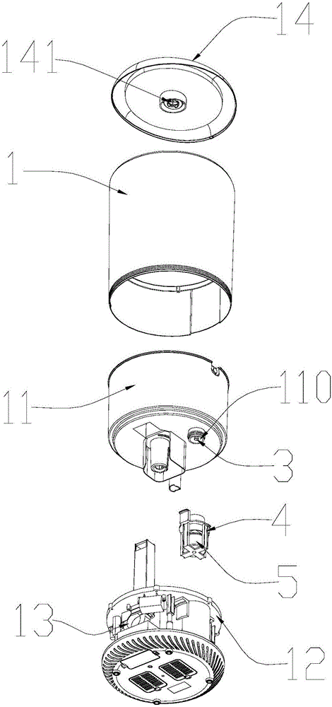 Water level control device of humidifier and humidifier applying same