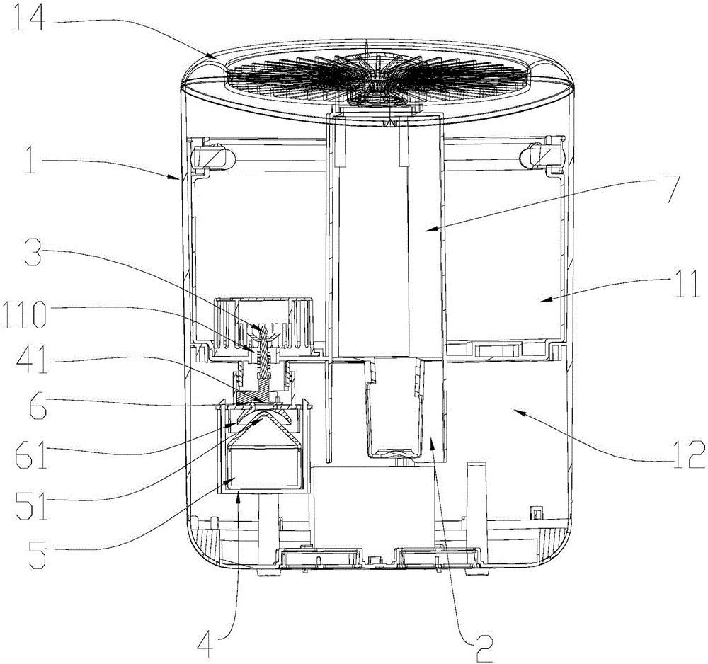 Water level control device of humidifier and humidifier applying same