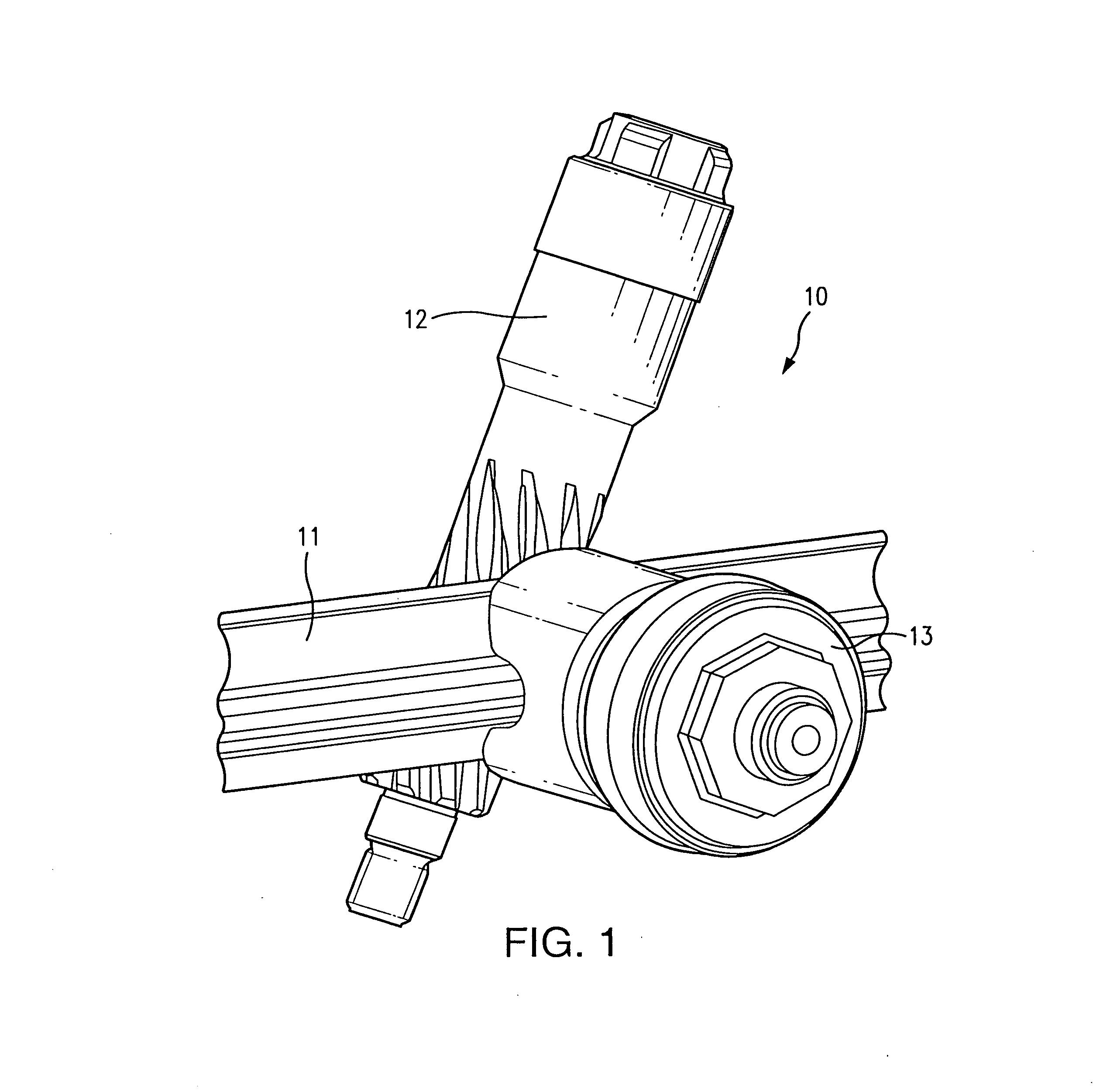 Device for pressing on a rack