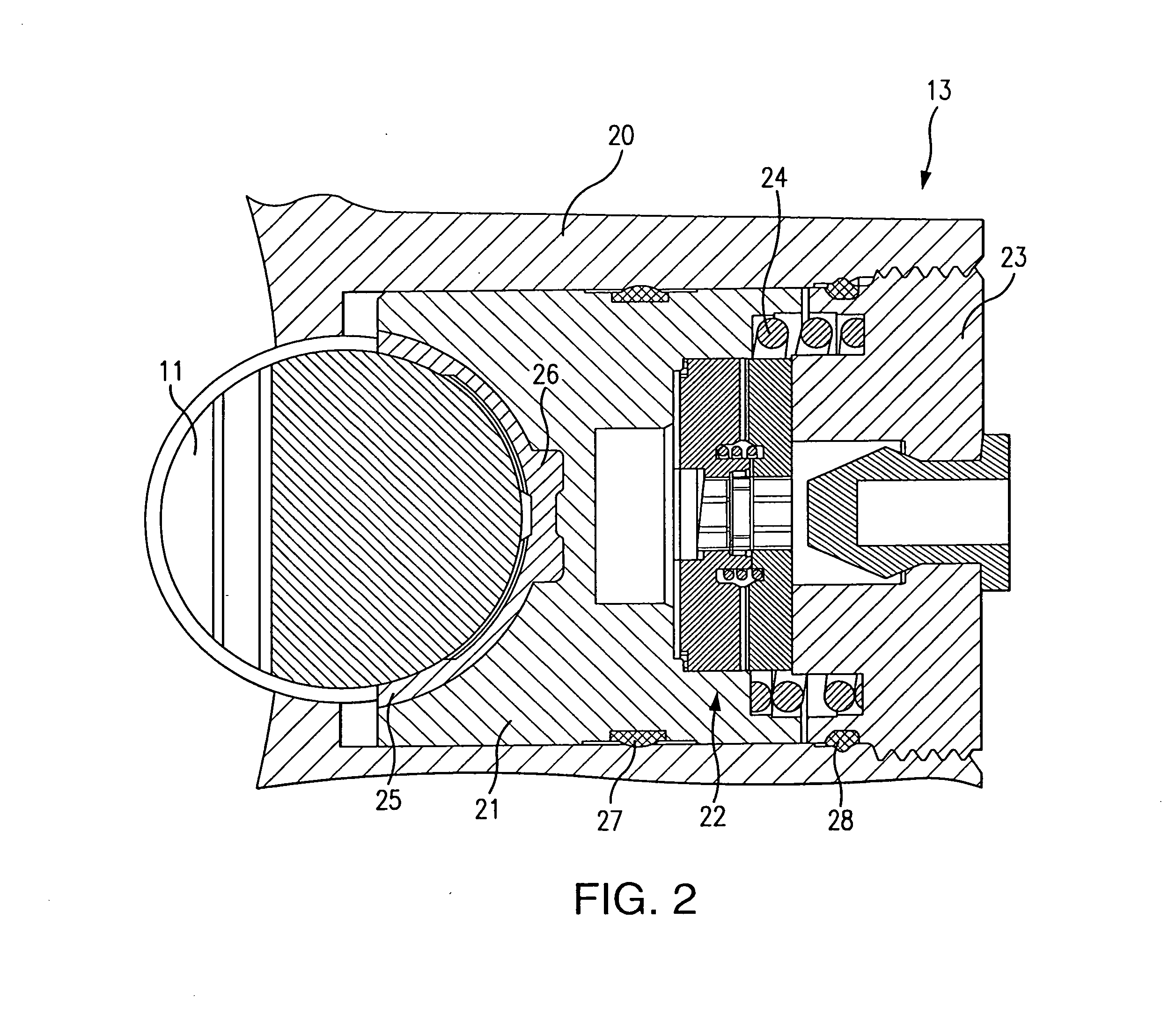 Device for pressing on a rack