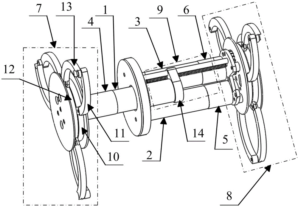 Gastrointestinal tract robot mechanism