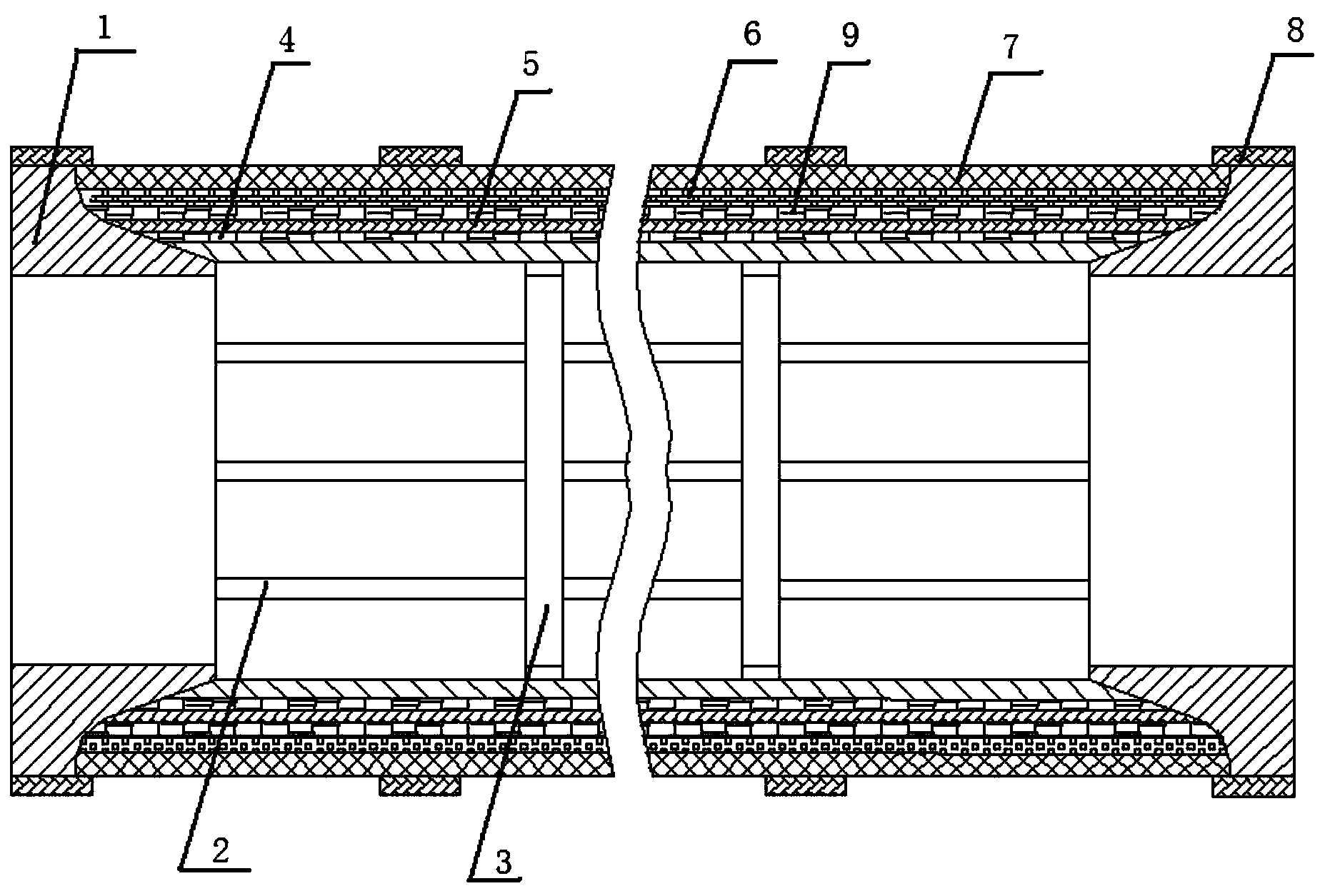 Composite pressure-resistant casing and molding method thereof