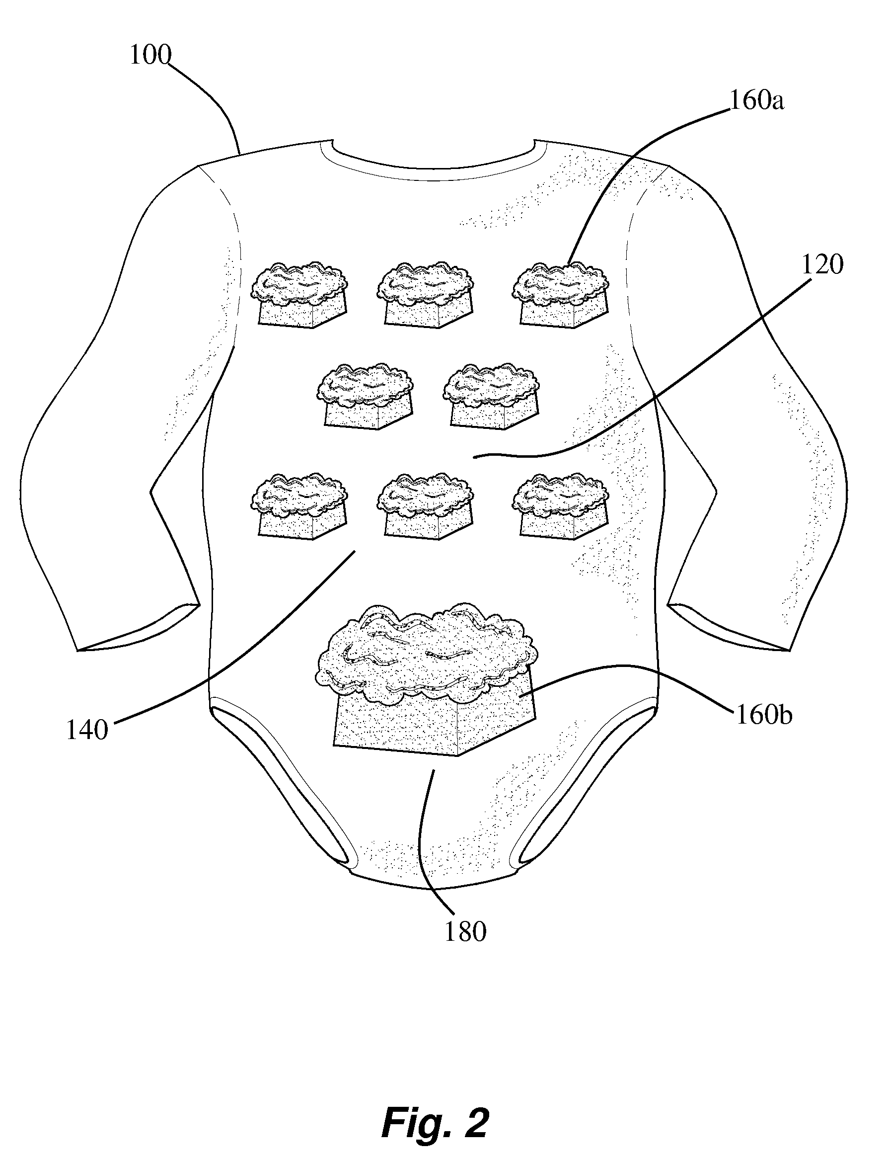 Non-slip emblems and their application to baby clothing