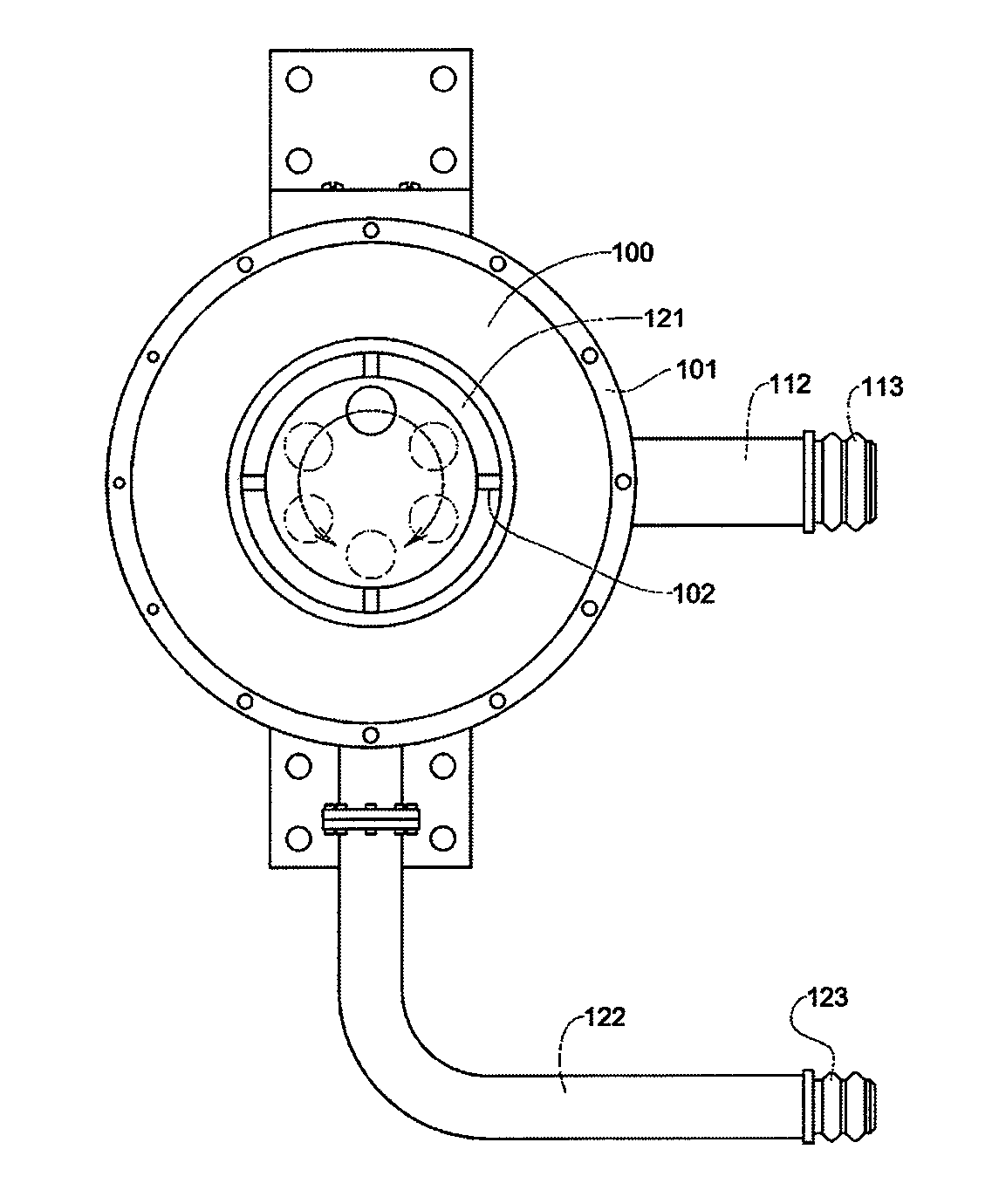 ECCENTRIC JET TYPE LOW NOx OXYFUEL BURNER