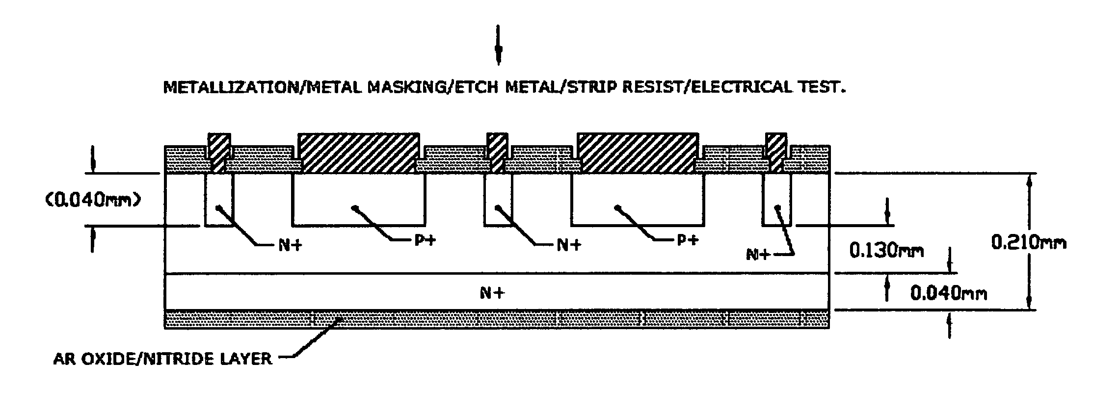 Deep diffused thin photodiodes