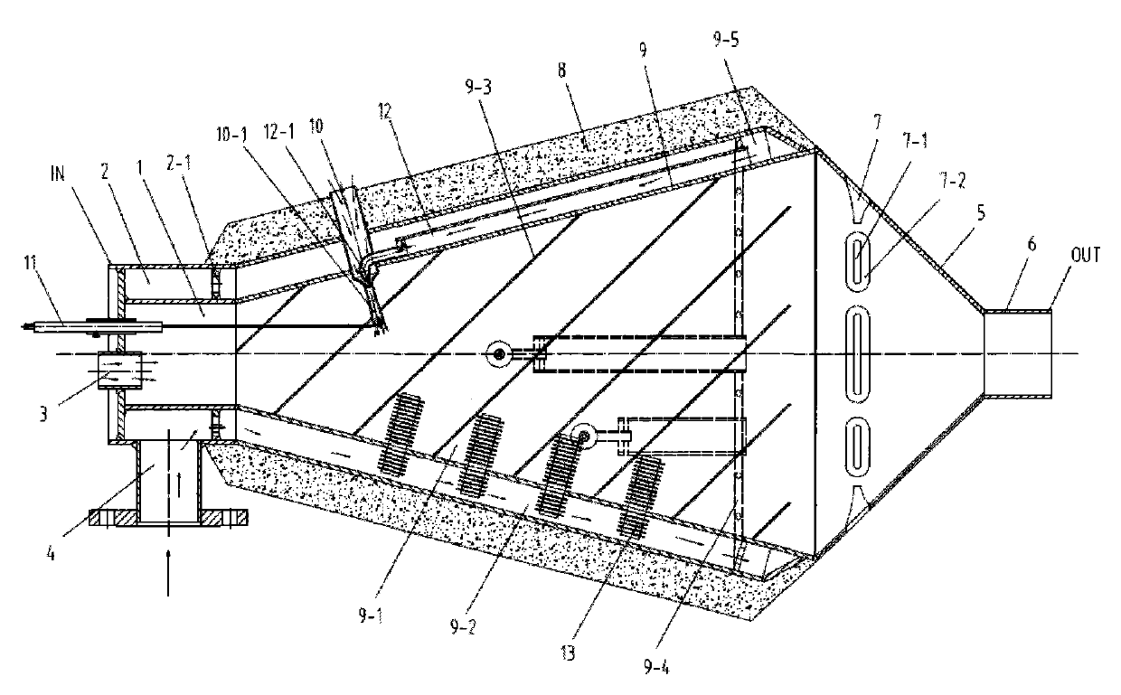 Blast furnace gas burning assisting device