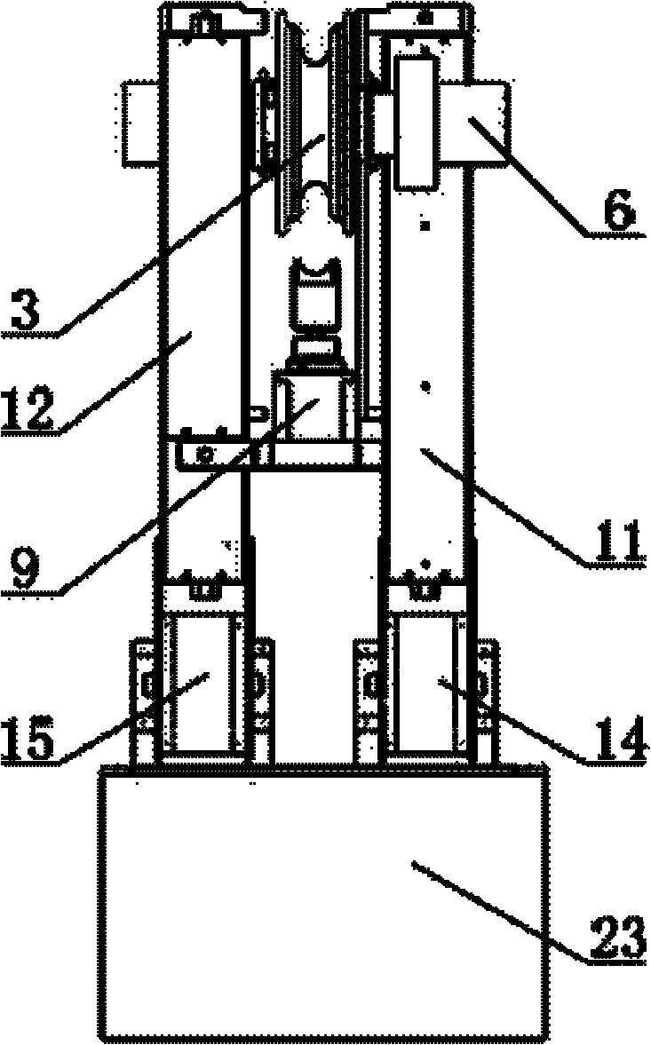 Traveling mechanism of robot on high voltage transmission line