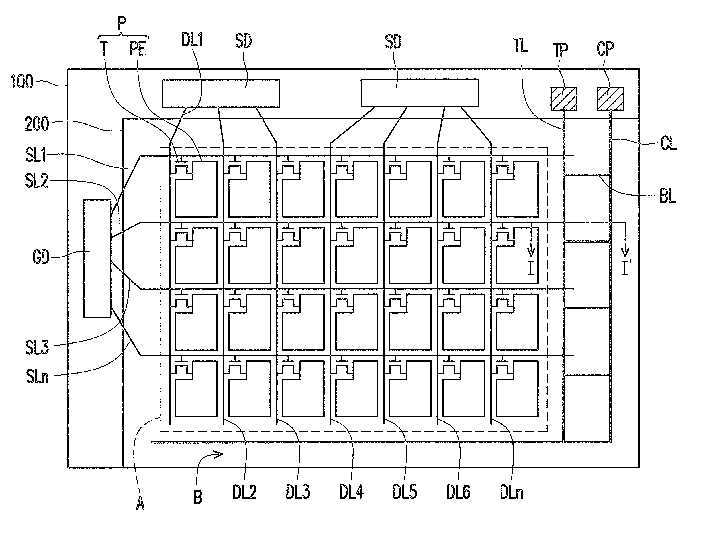 Display panel and testing method thereof