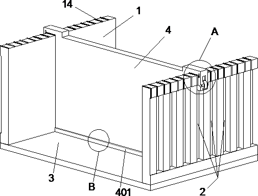 Partition plate for semitrailer