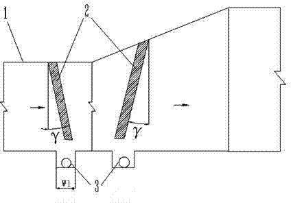 A device for collecting condensate on the inner wall of wet flue gas flue