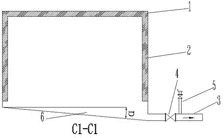 A device for collecting condensate on the inner wall of wet flue gas flue