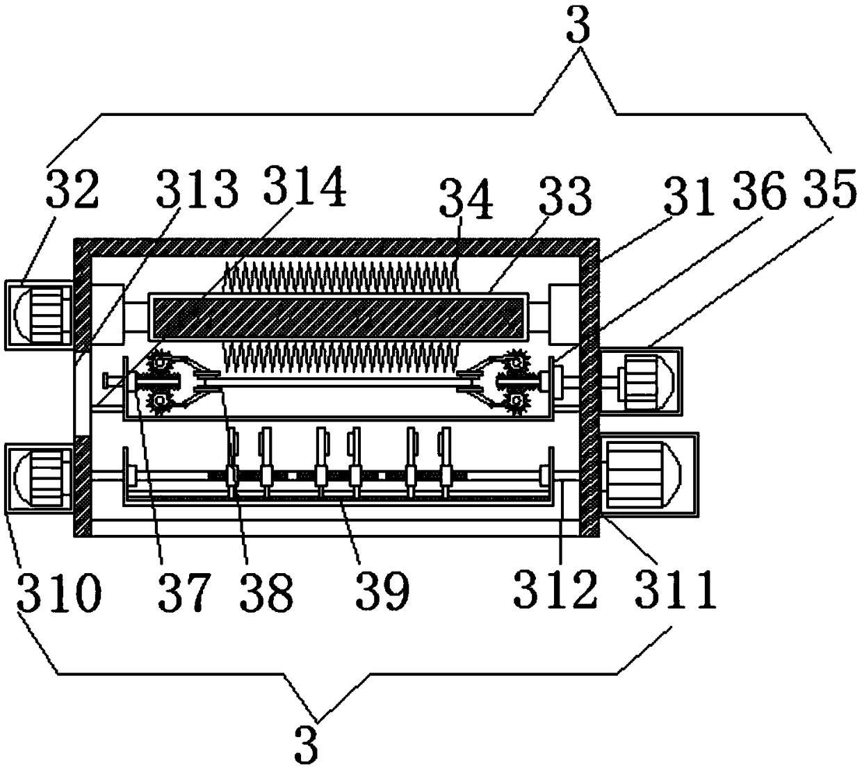 Easy hair plucking technology of animal fur and processing device thereof