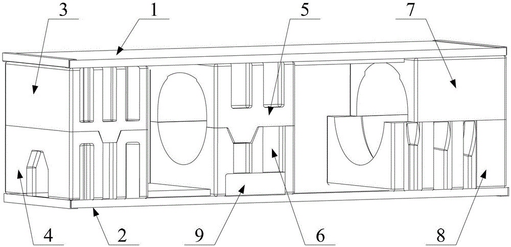 A packaging structure for a floor-standing air conditioner inner unit