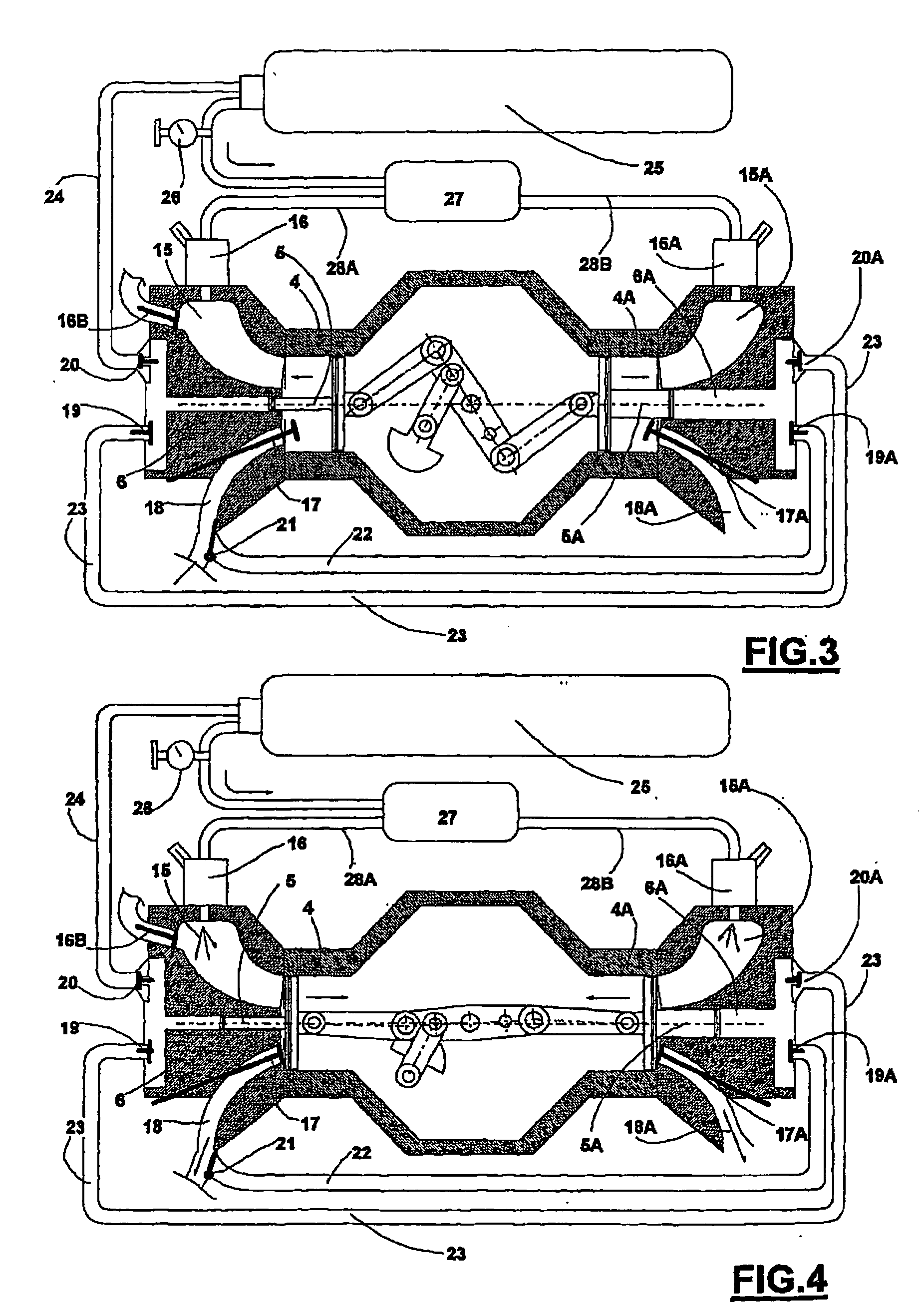 Motor-driven compressor-alternator unit with additional compressed air injection operating with mono and multiple energy