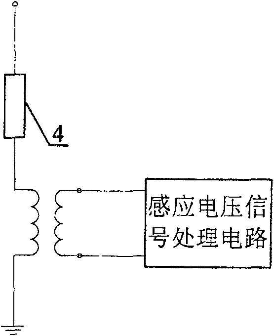 Electronic veltage transformer of capacitor or resistance series hollow coil