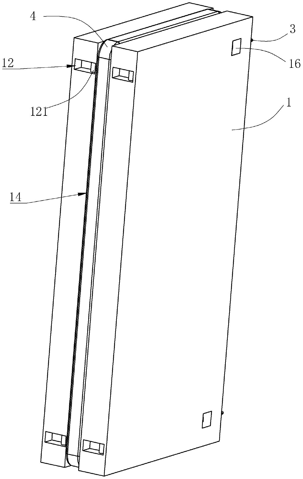 Concrete prefabricated wall board and construction method thereof