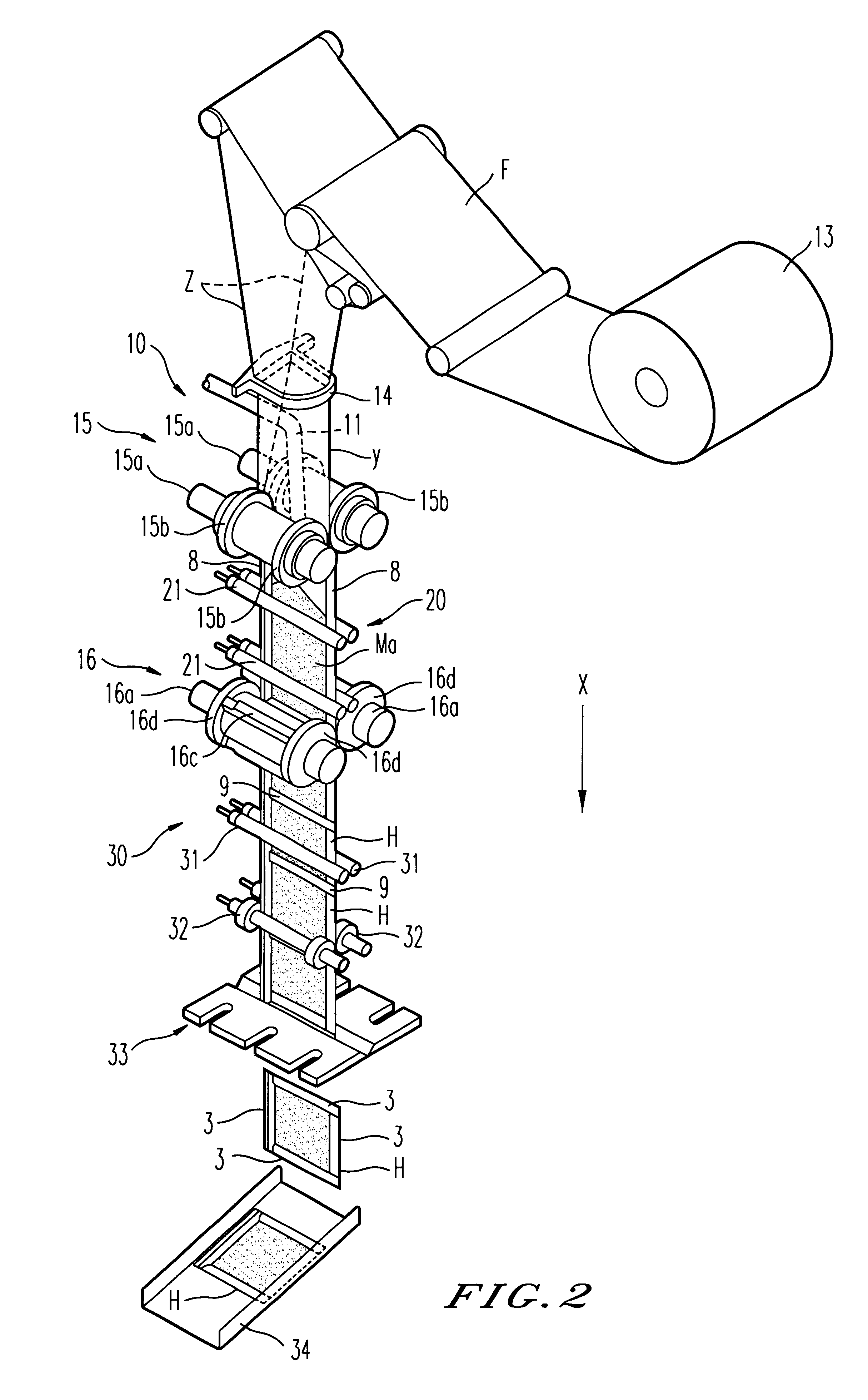 Method of making plate-like frozen raw hamburger-like matter packaged by film