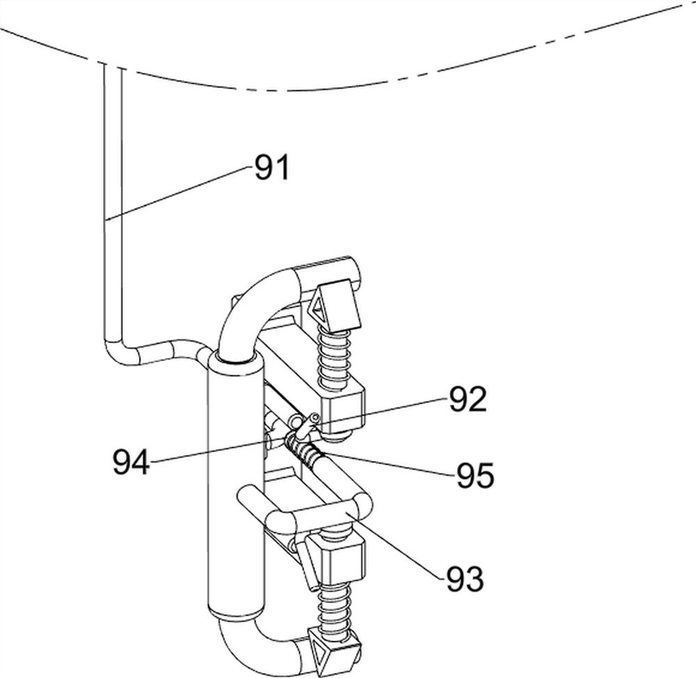 Bed sheet disinfection device for obstetrics and gynecology department