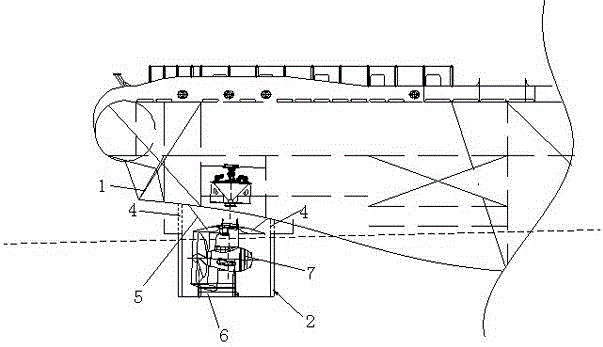 Underwater installation method for main thruster