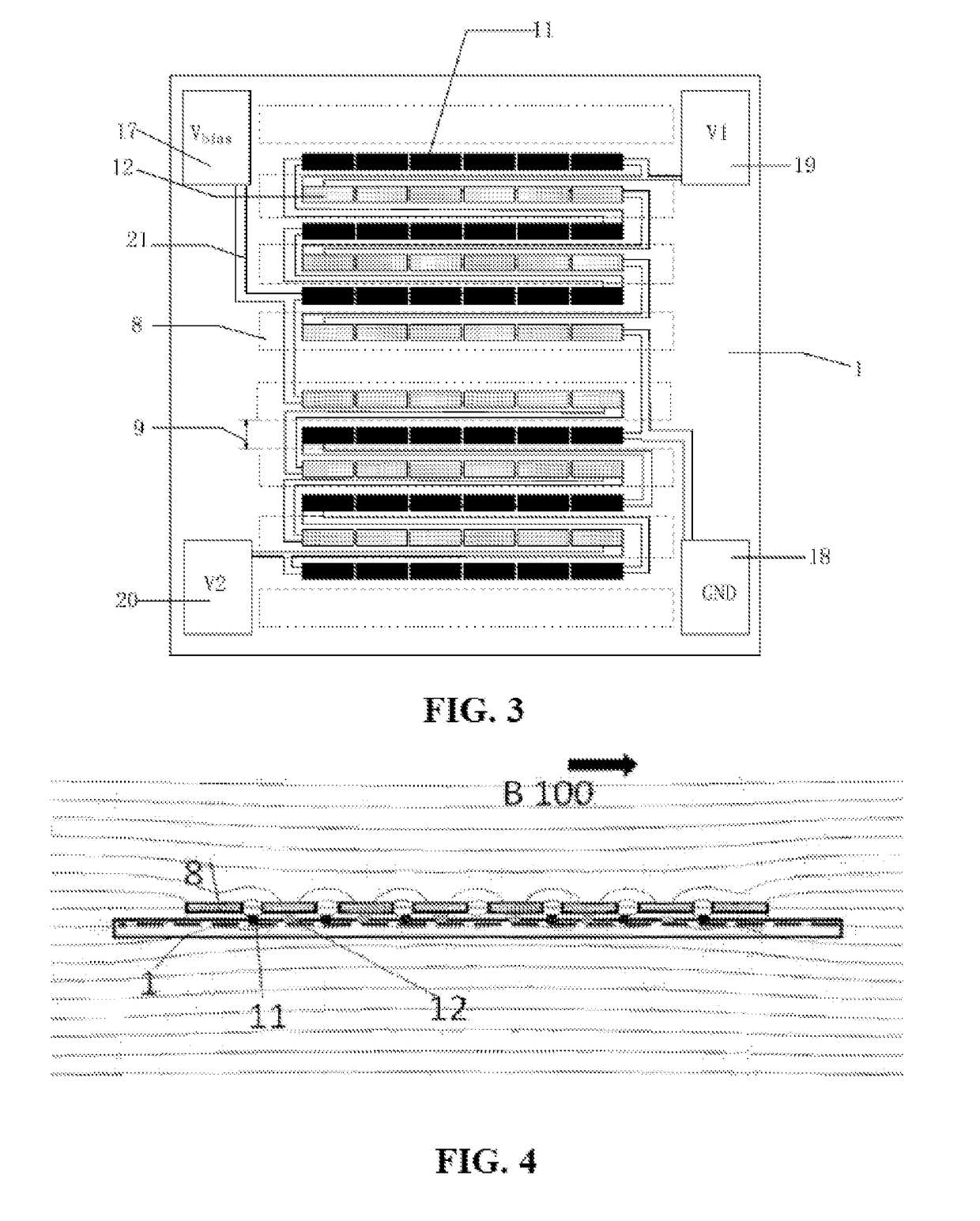 Monolithic three-axis linear magnetic sensor and manufacturing method thereof