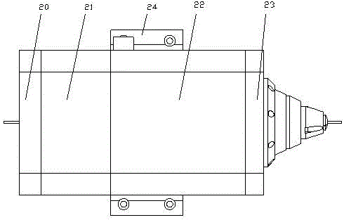 Rotary axis device integrated with pneumatic clamping mechanism for thin-walled pipes