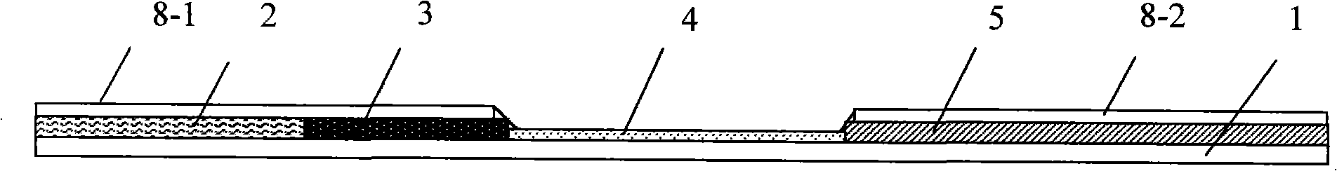 Test paper for detecting pig breeding disorder virus epidemic pathogen