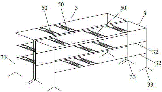 Heating piece tobacco baking chamber for waste heat recycling