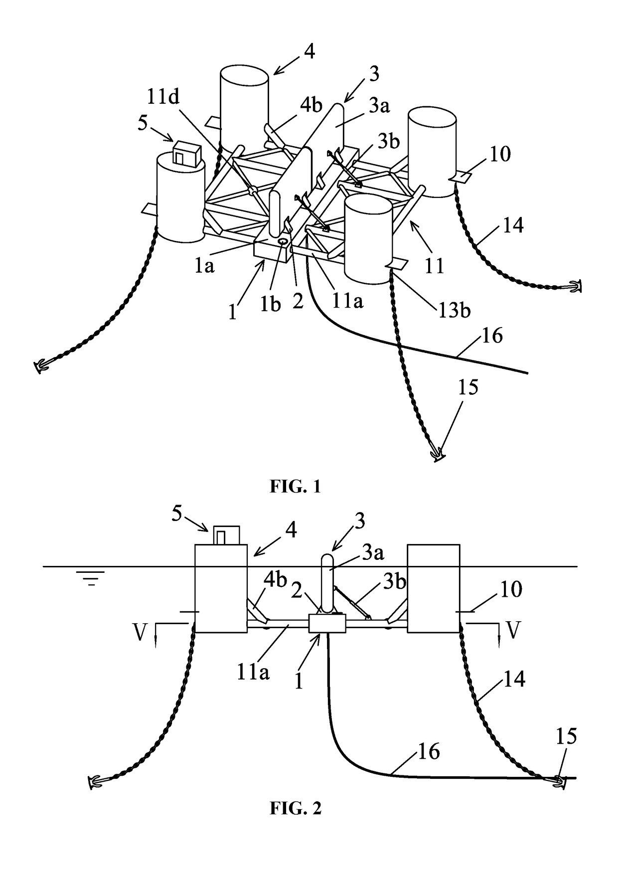 Wave power generation device and method for operating and maintaining the same