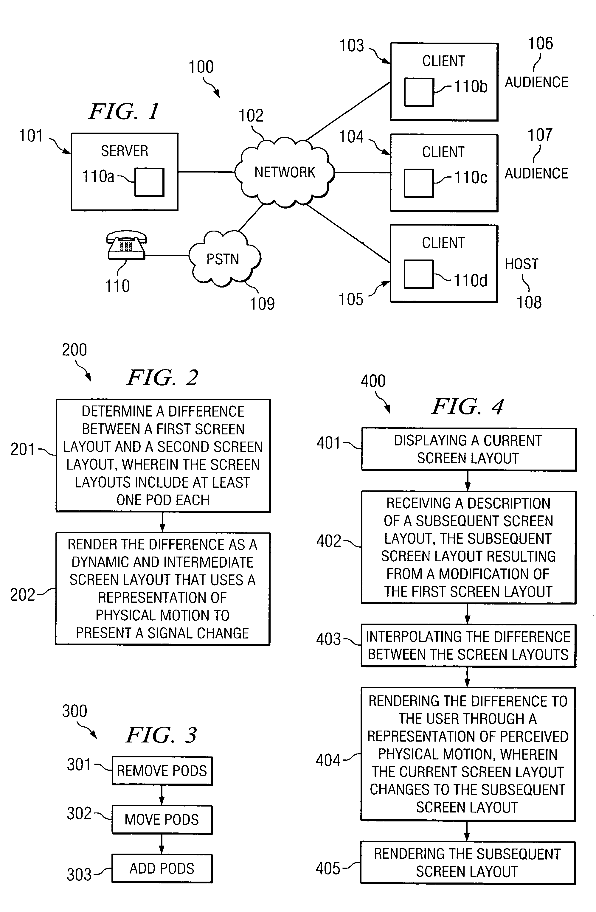 Visual interface element transition effect