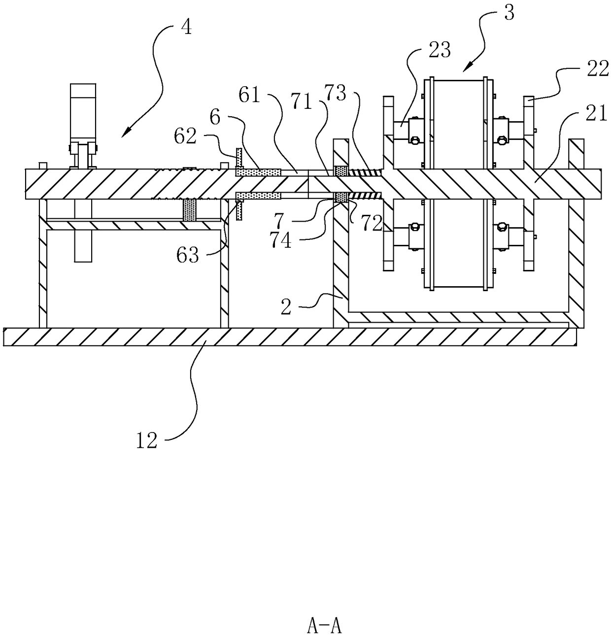 Improved roller set device of slag cooler