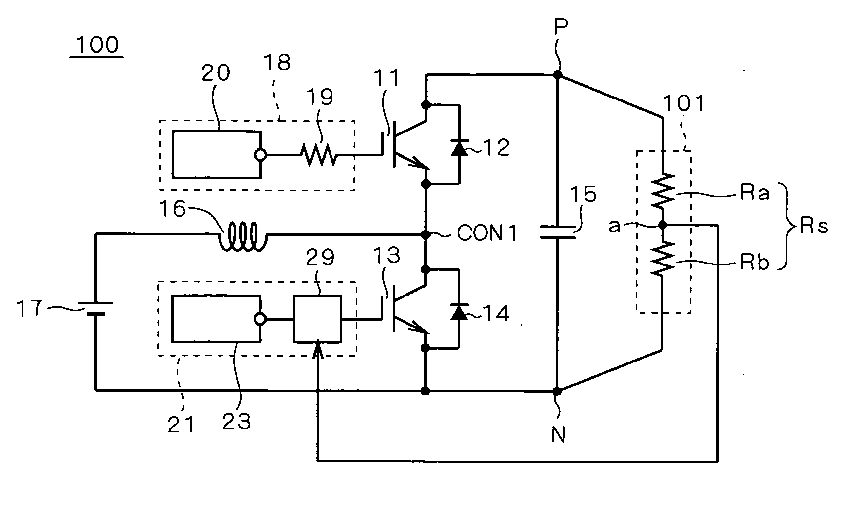 Booster and motor controller