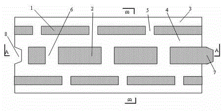 Industrial waste residue self-insulation raw soil building block without heat bridge and preparation method thereof