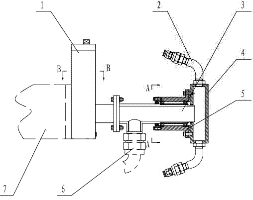 Spinning purging device for inner wall of steel pipe