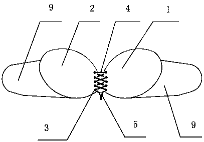 Brassiere capable of being adjusted by using metal chain