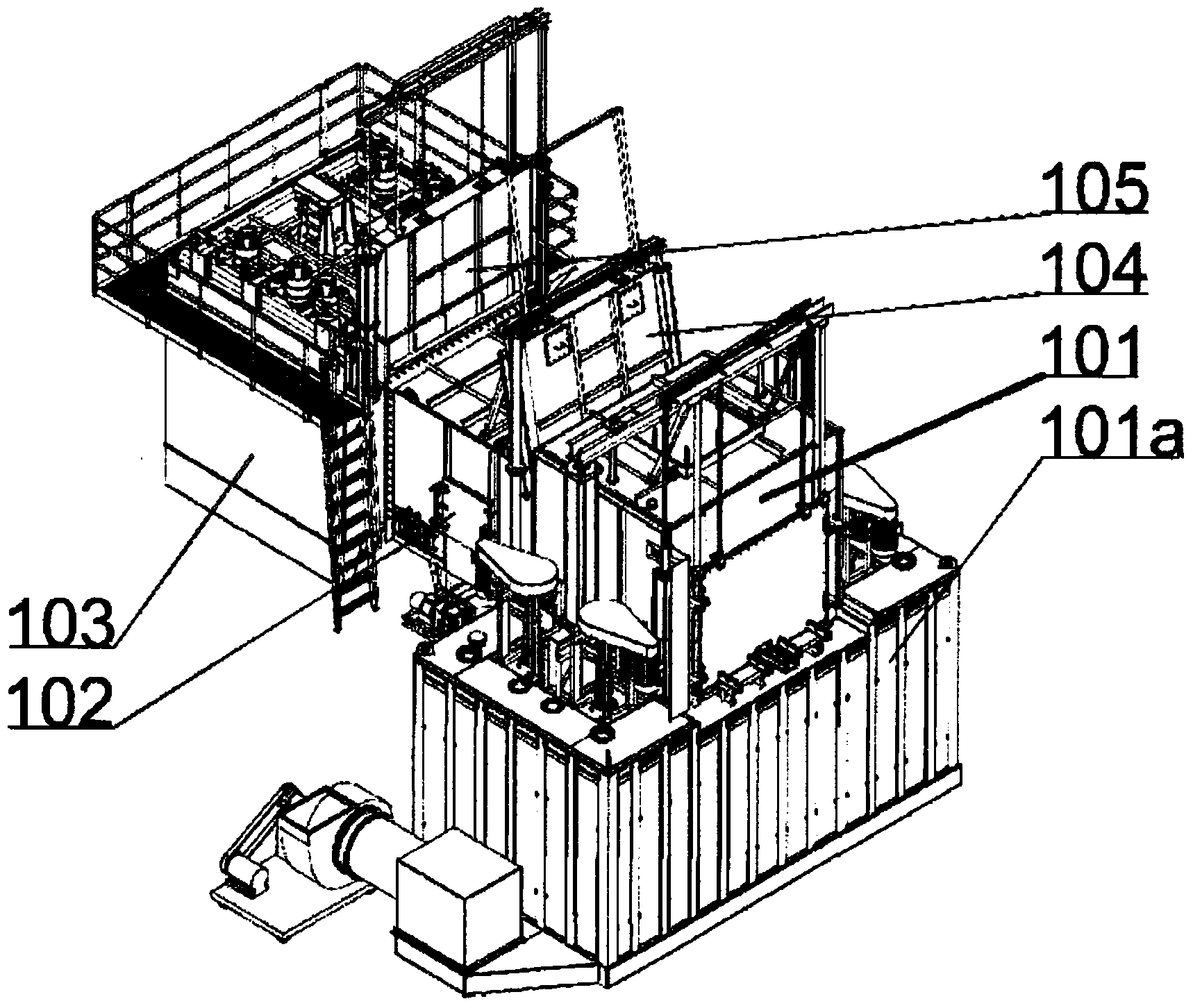 Isothermal quenching nodular cast iron roller for push-pull vehicle on heat treatment production line and production method thereof