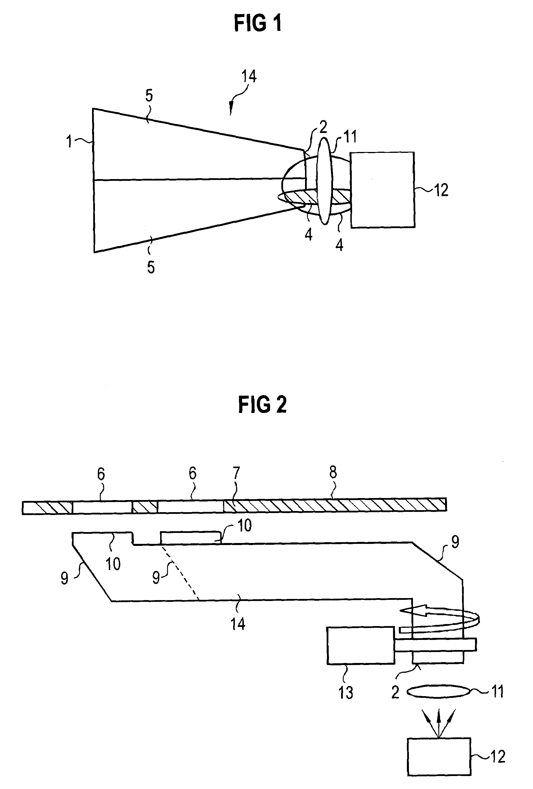 Display device comprising a luminous element with an emission characteristic of controllable solid angle