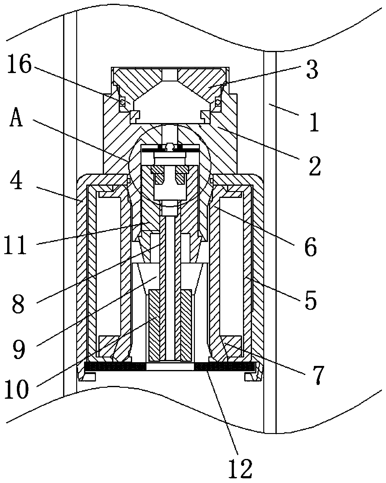 Separated pressure-bearing clogging device for downhole pipe string and using method thereof