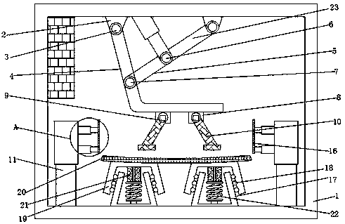 Intelligent leather flattening device