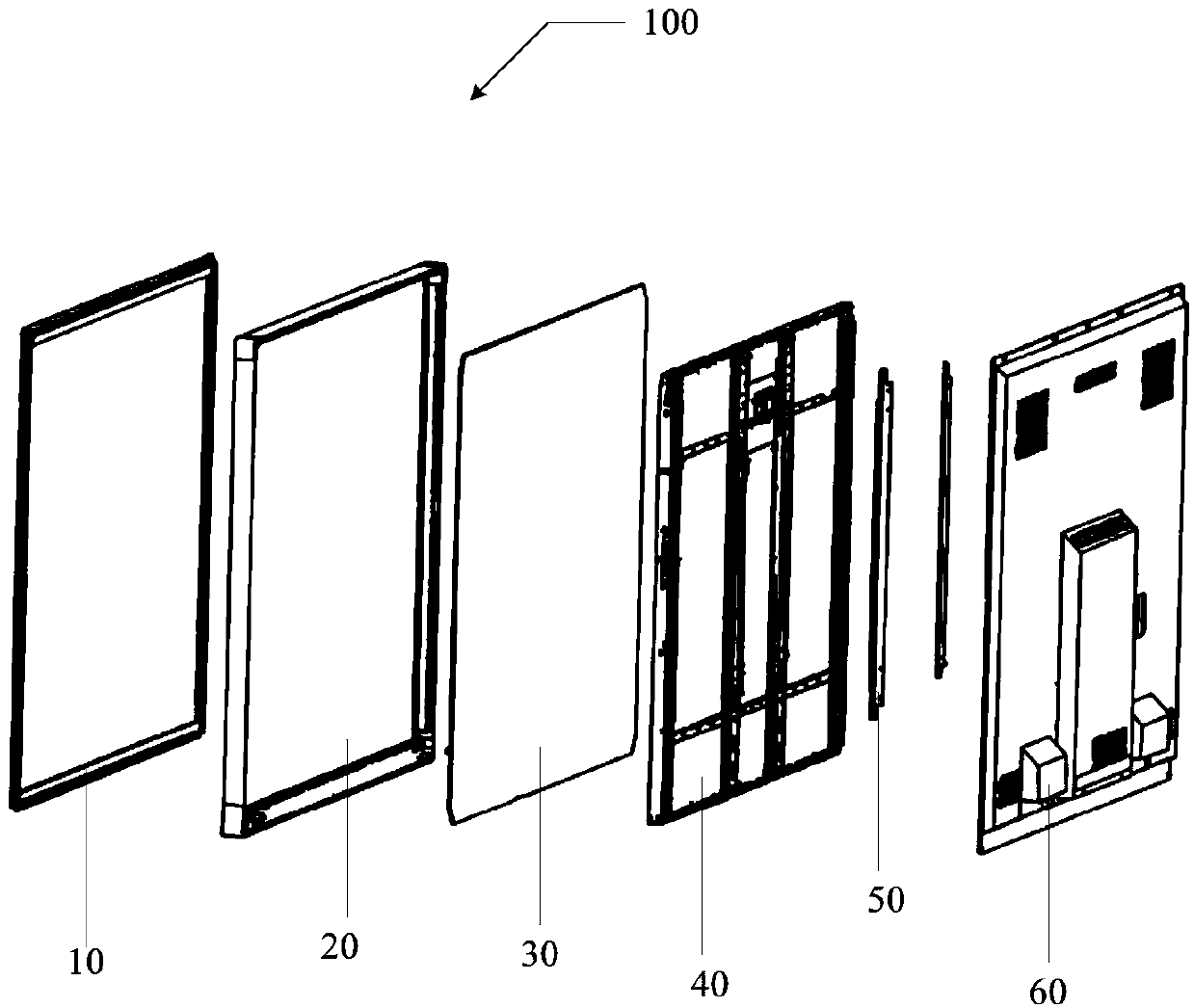 Touch all-in-one machine anti-fog performance testing device and method