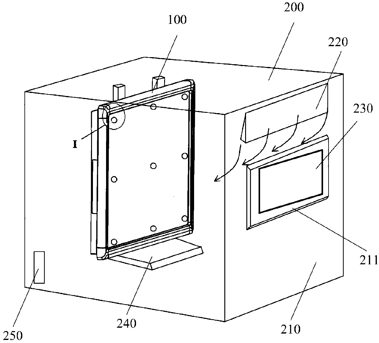 Touch all-in-one machine anti-fog performance testing device and method