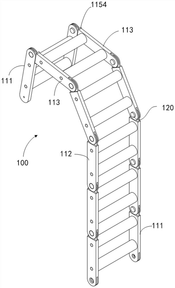 Chain type decoration structure