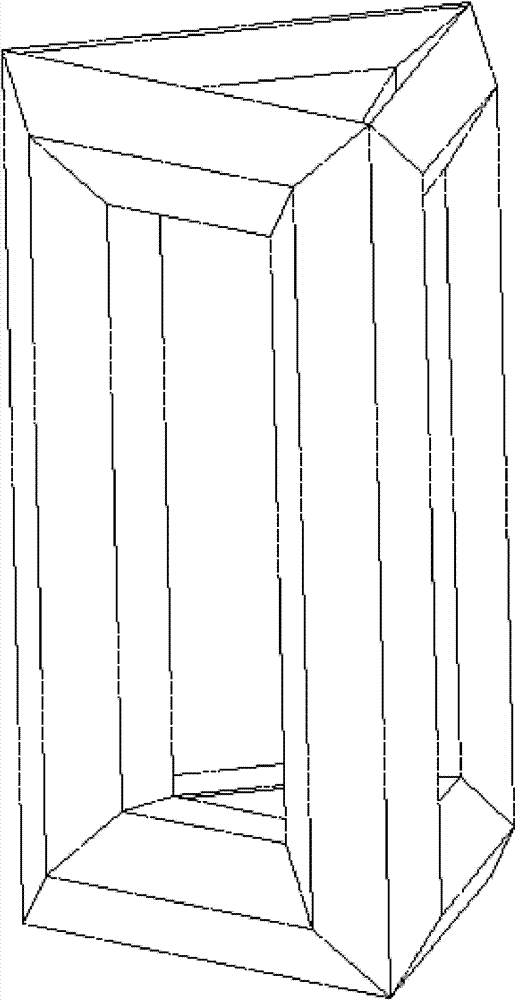 Three-dimensional three-phase amorphous alloy transformer iron core