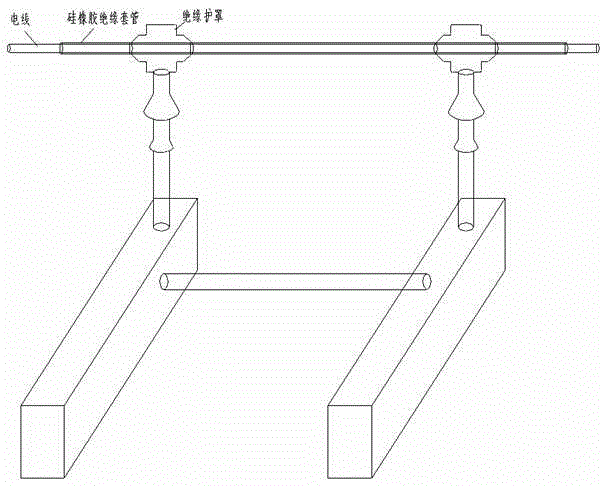 Method for strengthening insulation of 10kV overhead line and improving operation reliability