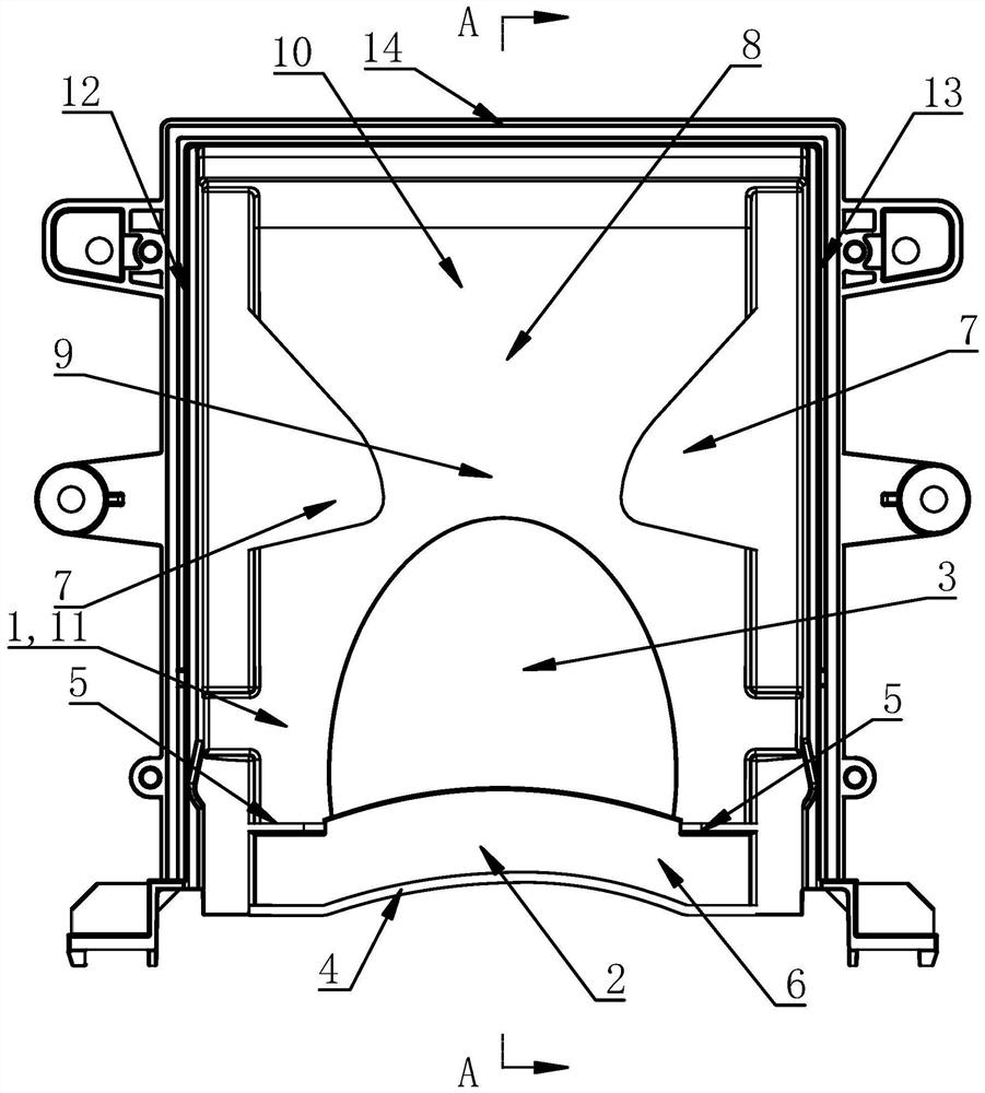 Washing machine water injection box and washing machine