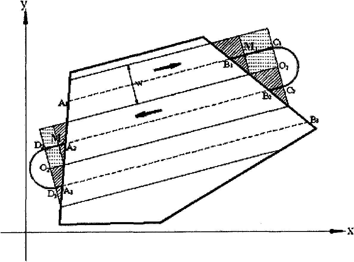 Method and device for generating all-region-covering optimal working path for farmland plot