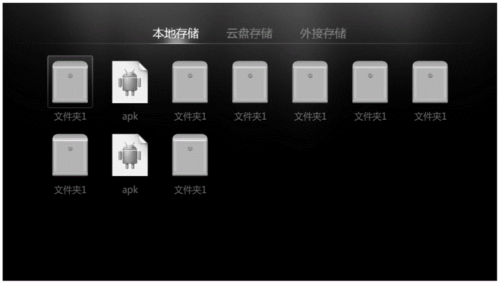 A method and device for opening a folder