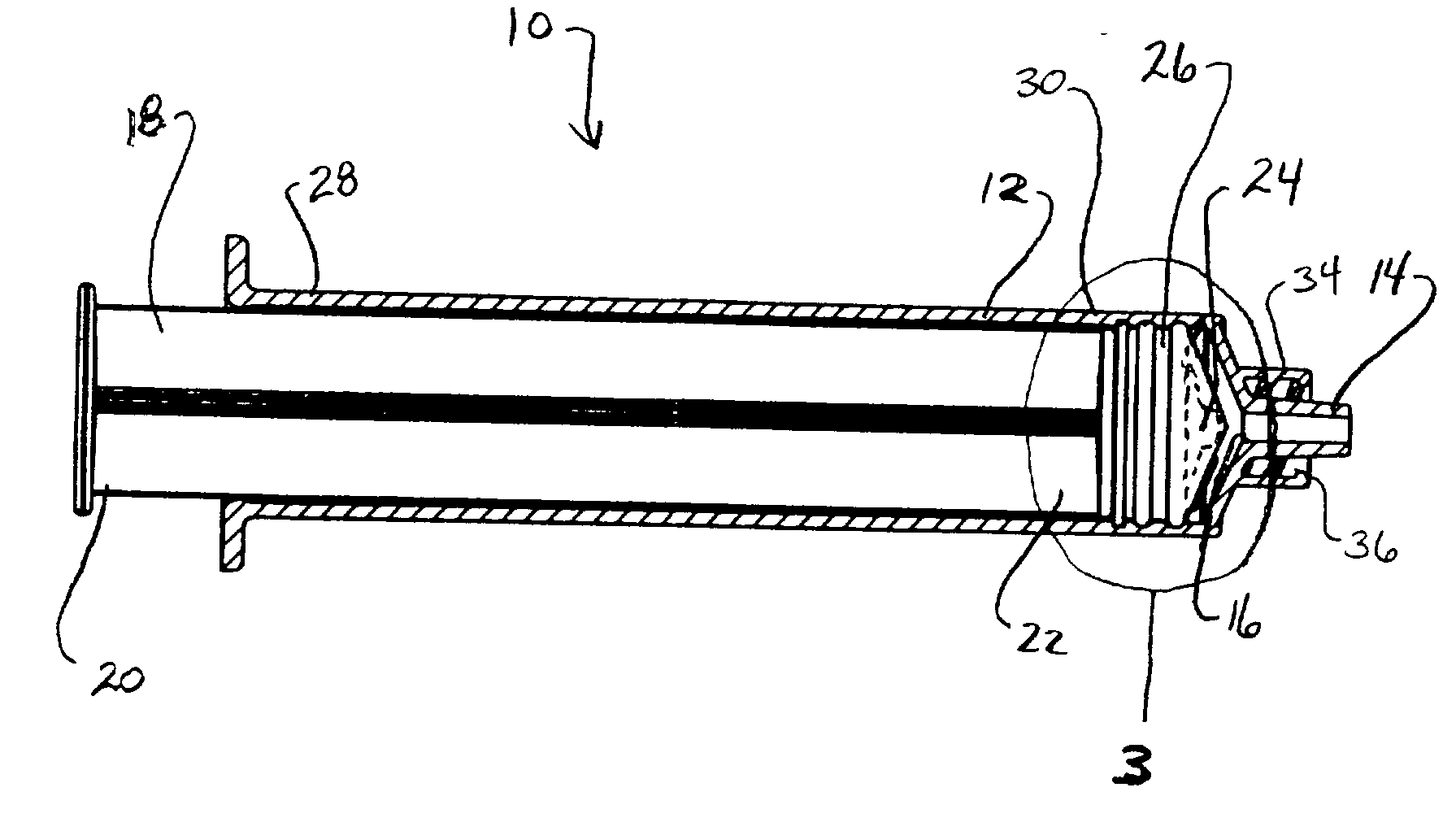 Anti-reflux syringe