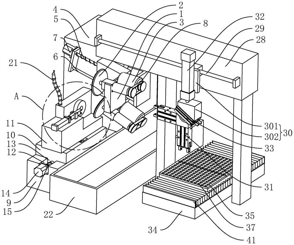 Grooving device for milling cutter production