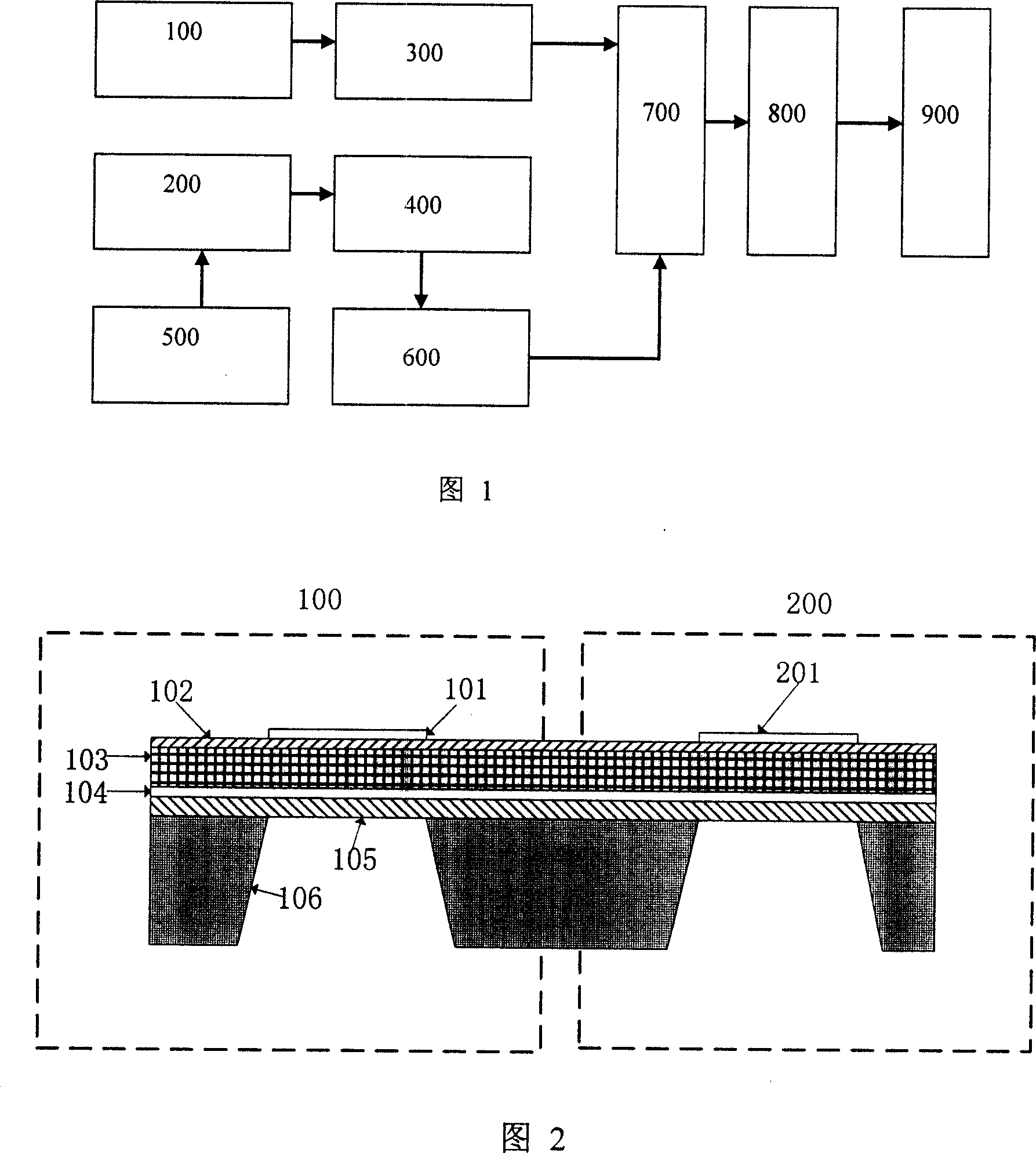 Difference frequency type film acoustic wave resonator based micro-mass sensor