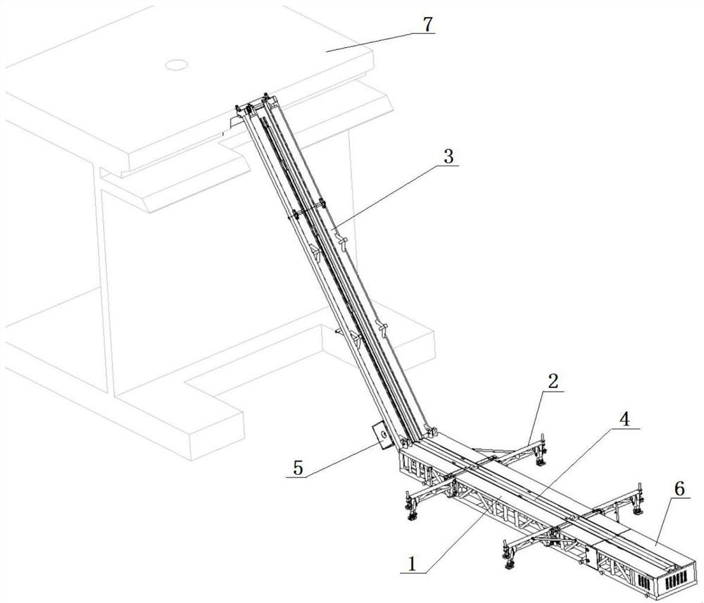 A foldable power catwalk